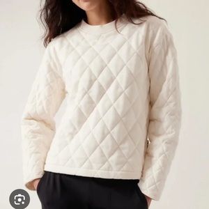 Athleta- Retroplush Quilted Crewneck Sweatshirt, NWT